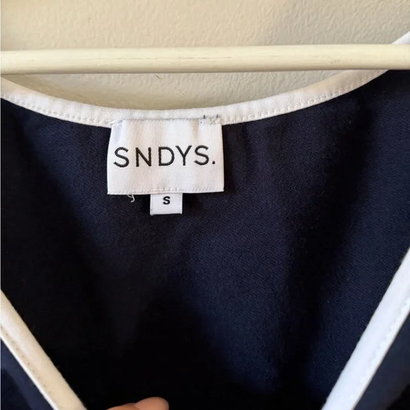 SNDYS Windsor Mini Dress in Navy - Picture 4 of 4